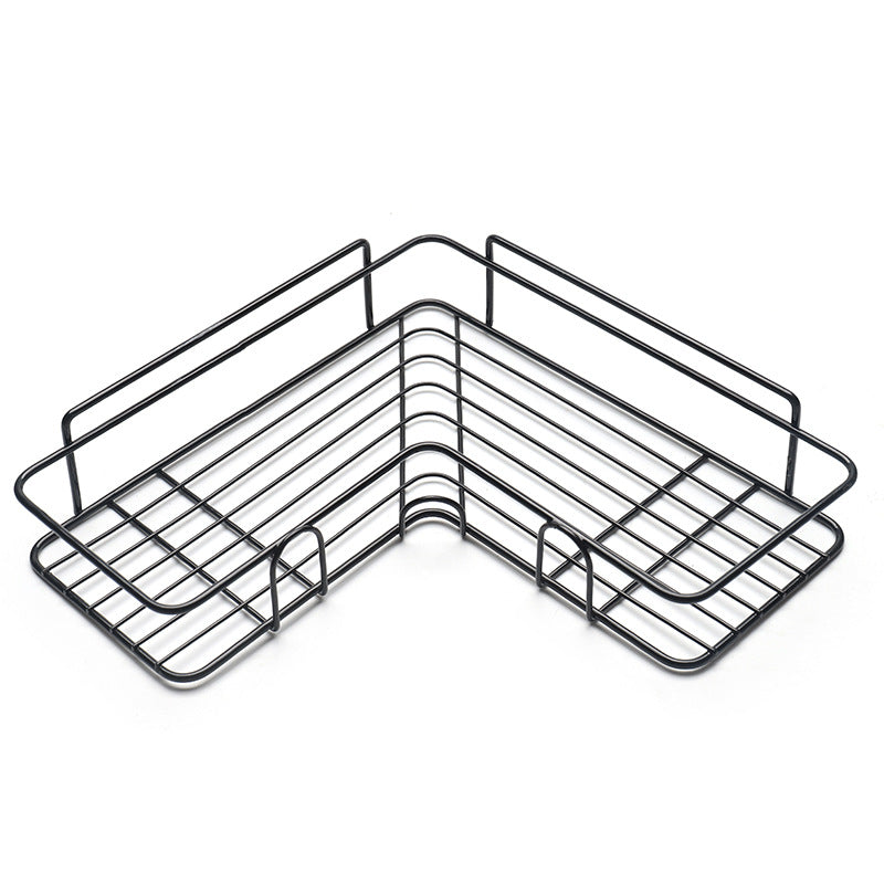 Welded steel frame detail on the heavy-duty corner shelf