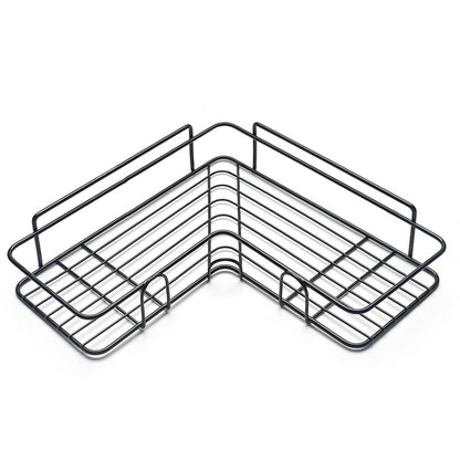 Welded steel frame detail on the heavy-duty corner shelf