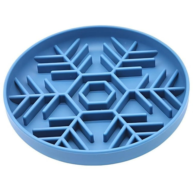 Slow Feeder Dog Bowl — Anti-Gulping Puzzle Bowl for Dogs & Cats