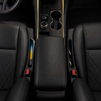 Set of two Car Seat Gap Fillers installed beside both front seats