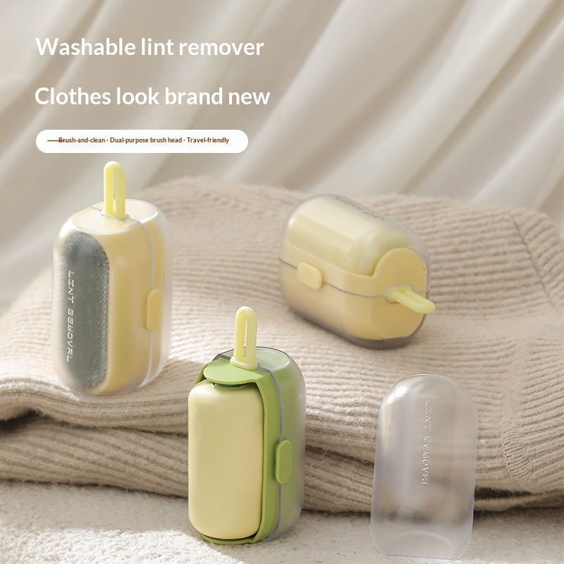 Cream Yellow reusable pet hair remover roller