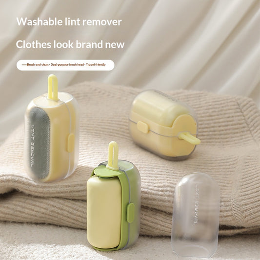 Cream Yellow reusable pet hair remover roller