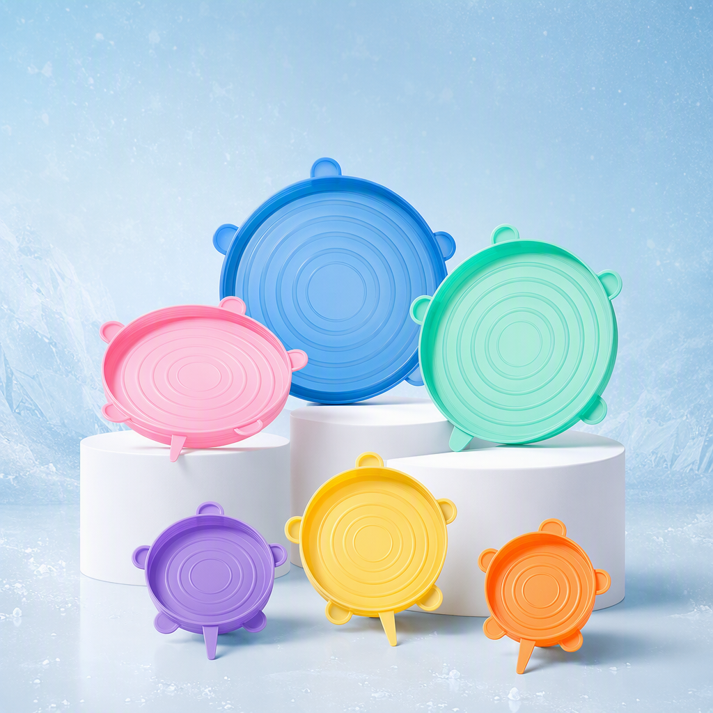 12-Pack Reusable Silicone Stretch Lids — Fits All Shapes 4